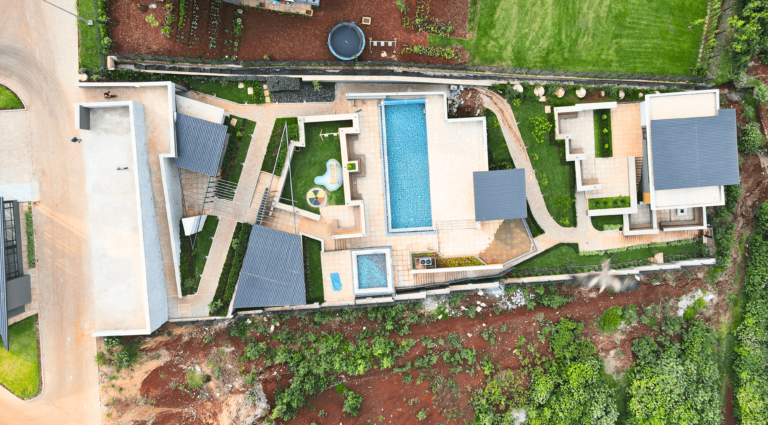 Tilisi Views Clubhouse featuring two heated swimming pools. kids play area, gym and multipurpose hall