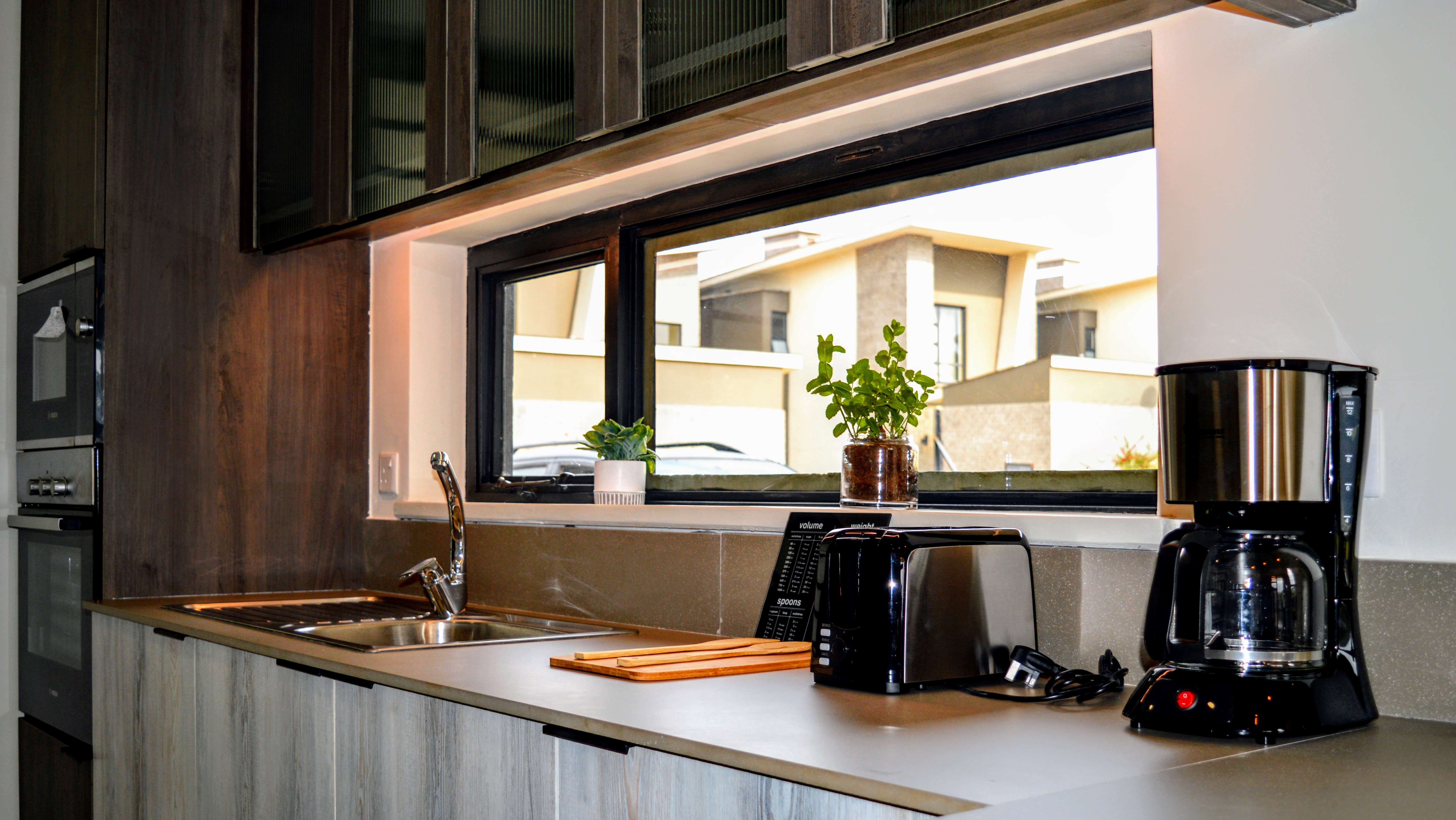 Kitchen view of sink